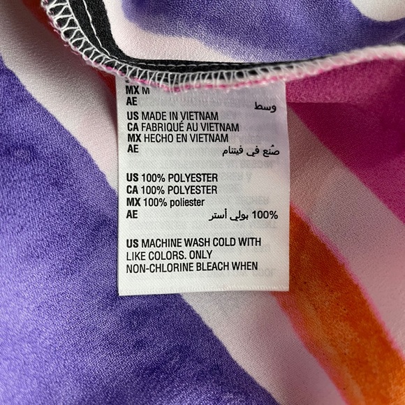 BAR III Pink Printed Spaghetti Strap Tank - J71 - Picture 8 of 8